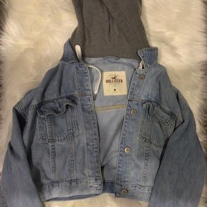 Hollister hooded jean jacket